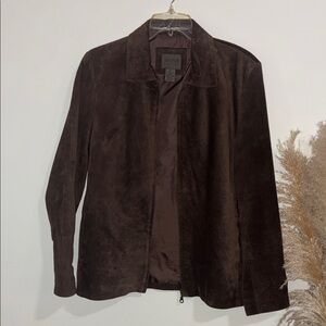 JohnPaulRichard Deep Brown Suede Jacket